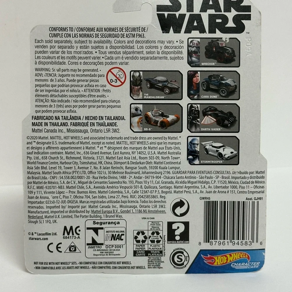 Disney Hot Wheels Star Wars The Mandalorian The Child Baby Yoda 2020 NEW